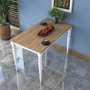 Hanah Home Mesa de Comedor JA104 - 2598 Nogal y Blanco